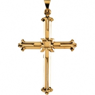 Picture of 14K Yellow Gold Large Cross Pendant