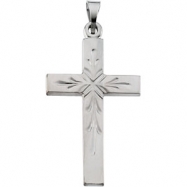 Picture of 14K White Gold Cross Pendant