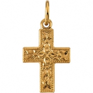 Picture of 14K Yellow Gold Small Cross Pendant