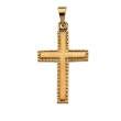 14K Yellow Gold Cross Pendant