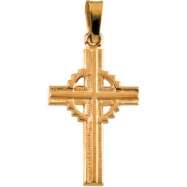 Picture of 14K Yellow Gold Fancy Cross Pendant