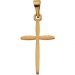 14K Yellow Gold Cross Pendant