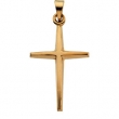 14K Yellow Gold Cross Pendant