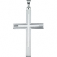 Picture of Sterling Silver Extra Heavy Cross Pendant