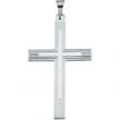 Sterling Silver Extra Heavy Cross Pendant