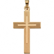 Picture of 14K Yellow Gold Extra Heavy Cross Pendant