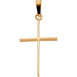 14K Yellow Gold Cross Pendant