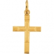 14K Yellow Gold Childs Cross Pendant