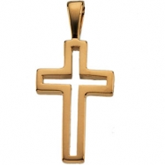 Picture of 14K Yellow Gold Cross Pendant