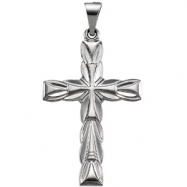 Picture of 14K White Gold Cross Pendant