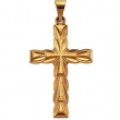 14K Yellow Gold Cross Pendant