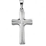 Picture of 14K White Gold Cross Pendant