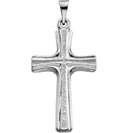 Picture of 14K White Gold Cross Pendant