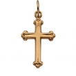 14K Yellow Gold Cross Pendant