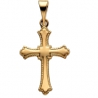 14K Yellow Gold Cross Pendant