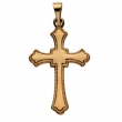 14K Yellow Gold Cross Pendant