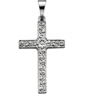 Picture of 14K White Gold Cross Pendant