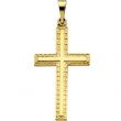 14K Yellow Gold Cross Pendant