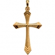 14K Yellow Gold Cross Pendant