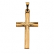 14K Yellow Gold Cross Pendant