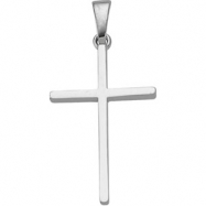 Picture of 14K White Gold 22.75 X Cross Pendant