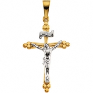 Picture of 14K White Gold Crucifix Pendant