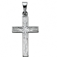 Picture of 14K White Gold Cross Pendant