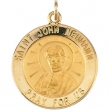 14K Yellow Gold St. John Neumann Medal