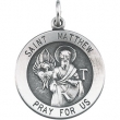 Sterling Silver 22.00 MM St.matthew Medal