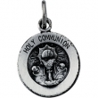 Sterling Silver Rd Holy Communion Pend Medal