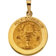Picture of 14K Yellow Gold Holy Communion Medal