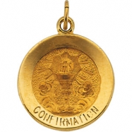 Picture of 14K Yellow 15.00 MM Confirmation Medal