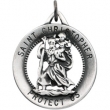 Sterling Silver 25.25 St. Christopher Pend. Medal