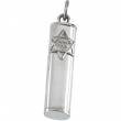 Sterling Silver Mezuzah Pendant