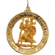 14K Yellow 29.00 MM St. Christopher Medal