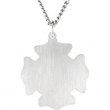 Sterling Silver 16.75 Rd St. Florian Pend Medal