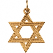 Picture of 14K Yellow Gold Star Of David Pendant