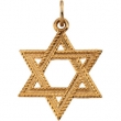 14K Yellow Gold Star Of David Pendant