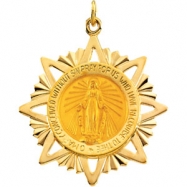 Picture of 14K Yellow Gold Miraculous Medal