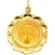 14K Yellow Gold Miraculous Medal