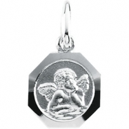 Picture of 14K White Gold Angel Pendant