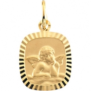 Picture of 14K Yellow Gold Angel Pendant