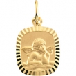 14K Yellow Gold Angel Pendant