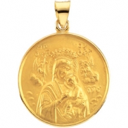 Picture of 18K Yellow Gold Perpetual Help Medal