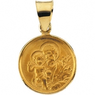 Picture of 18K Yellow Gold St. Joseph Medal
