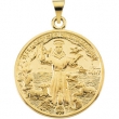 14K Yellow Gold St. Francis Medal