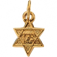 Picture of 14K Yellow Gold Star Of David Pendant