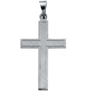 Picture of 14K White Gold Cross Pendant