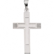 Picture of 14K White Gold Cross Pendant