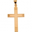 14K Yellow Gold Cross Pendant
